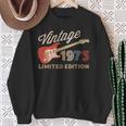 Vintage 1973 Limited Edition Guitar Year Of Birth Birthday Sweatshirt Gifts for Old Women