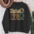 Vintage 1980 44 Year Old 44Th Birthday For Women Sweatshirt Gifts for Old Women