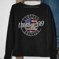 Vintage 1999 Flag Stamp 25Th Birthday 25 Year Old Sweatshirt Gifts for Old Women