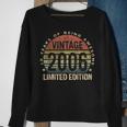 Vintage 2006 Limited Edition 18 Year Old 18Th Birthday Sweatshirt Gifts for Old Women