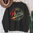 Vintage “Bester Papa Der Welt” Retro Father's Day Sweatshirt Geschenke für alte Frauen