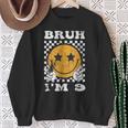 Vintage Bruh I'm 9 It's My 9Th Birthday 9 Year Old Birthday Sweatshirt Gifts for Old Women