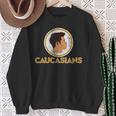 Vintage Caucasians Pride Caucasian Man Sweatshirt Gifts for Old Women
