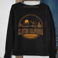 Vintage Clayton California Mountain Hiking Souvenir Print Sweatshirt Gifts for Old Women