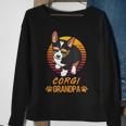 Vintage Cool Tricolor Corgi Dog Grandpa Paw Dad Fathers Day Sweatshirt Gifts for Old Women