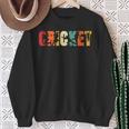 Vintage Cricket For Cricketers Cricket Fans Or Lovers Sweatshirt Gifts for Old Women