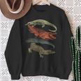 Vintage Crocodiles Retro Crocodile Sweatshirt Gifts for Old Women