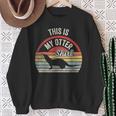 Vintage Cute Otter This Is My Otter Sea Otter Sweatshirt Gifts for Old Women