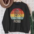 Vintage Du Bisch Ein Ficko Italian Gesture Handmark Sweatshirt Geschenke für alte Frauen