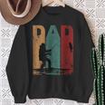 Vintage Fishing Dad Silhouette Father's Day Retro Sweatshirt Gifts for Old Women