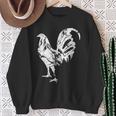 Vintage Game Fowl Rooster Gallero Distressed Sweatshirt Gifts for Old Women