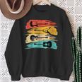 Vintage Guitarist Retro Musician Pick Sweatshirt Gifts for Old Women