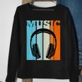 Vintage Headphones Hip Hop Music Rap Rapper Retro Sweatshirt Gifts for Old Women