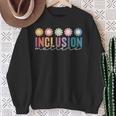Vintage Inclusion Matters Special Education Neurodiversity Sweatshirt Gifts for Old Women