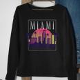 Vintage Miami Florida Cityscape Retro Graphic Sweatshirt Gifts for Old Women