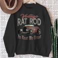 Vintage Rat Rod In Rust We Trust Old Rusty Muscle Car Sweatshirt Gifts for Old Women