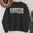 Vintage Retro 70S 80S Style Hometown Of Compton Ca Sweatshirt Gifts for Old Women