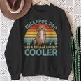 Vintage Retro Happy Father's Day Matching Cockapoo Dog Lover Sweatshirt Gifts for Old Women