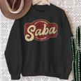 Vintage Saba Like A Grandpa But Cooler Sweatshirt Gifts for Old Women