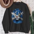 Vintage Scotland Flag Lion Face Scottish Scotland Flag Camisa de entrenamiento Regalos para ancianas