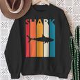 Vintage Shark Retro For Animal Lover Shark Sweatshirt Gifts for Old Women