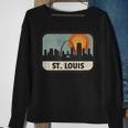 Vintage St Louis Missouri Downtown Skyline Retro 70S Sweatshirt Gifts for Old Women