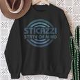 Vintage Sticazzi State Of Mind Blue Retro 70S Sweatshirt Gifts for Old Women