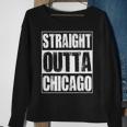 Vintage Straight Outta Chicago Sweatshirt Gifts for Old Women