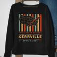 Vintage Total Solar Eclipse 2024 Kerrville Sweatshirt Gifts for Old Women