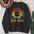 Vintage Total Solar Eclipse 2024 Totality 040824 New York Sweatshirt Gifts for Old Women