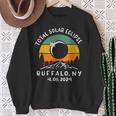 Vintage Total Solar Eclipse Usa Buffalo New York 4082024 Sweatshirt Gifts for Old Women