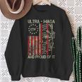 Vintage Ultra Maga Old American Flag 1776 We The People Usa Sweatshirt Gifts for Old Women