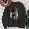 Vintage Usa American Flag I'm A Proud Lacrosse Grandpa Lax Sweatshirt Gifts for Old Women