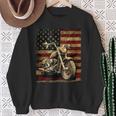 Vintage Usa Flag Motorcycle Retro Biker Mens Sweatshirt Gifts for Old Women