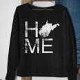 Vintage West Virginia Home Wv State Map In Place Of O Sweatshirt Gifts for Old Women