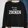 With Virtual Zockerliebe Mir Egal Ich Geh Zocken Sweatshirt Geschenke für alte Frauen