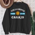 Viva La Libertad Carajo Javier Milei Presidente De Argentina Sweatshirt Geschenke für alte Frauen