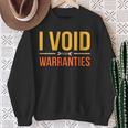 I Void Warranties Car Mechanic Auto Mechanics Work Graphic Sweatshirt Gifts for Old Women