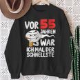 Vor 55 Jahren War Ich Mal Der Schnellste 55Th Birthday Man Sweatshirt Geschenke für alte Frauen