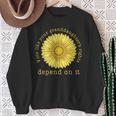 Vote Like Your Granddaughter's Rights Depend On It Feminis Sweatshirt Gifts for Old Women
