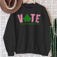 Vote Its A Serious Matter Pink And Green Sweatshirt Gifts for Old Women