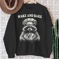 Wake And Bake Sourdough Raccoon Baker Meme Sweatshirt Gifts for Old Women