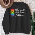 War Wohl Doch Keine Phase Mit Regenbogen Gay Flagge Lgbtq Sweatshirt Geschenke für alte Frauen