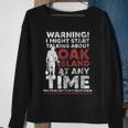 Warning Oak Island Metal Detecting Sweatshirt Gifts for Old Women