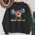 Weightlifting Fitness Workout Gym Donut Lover Sweatshirt Gifts for Old Women