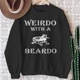 Weirdo With A Beardo Bearded Dragon Lizard Sweatshirt Gifts for Old Women