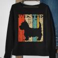 West Highland Terrier Westie Retro Vintage Sweatshirt Gifts for Old Women