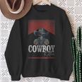Western Cowboy Killer Cowboy Skeleton Hat And Scarf Sweatshirt Gifts for Old Women