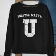 Whatsamatta U Fake College University Jersey Sweatshirt Gifts for Old Women