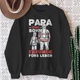 Wie Der Fater So Der Sohn Feuerwehr Papa Und Son Sweatshirt Geschenke für alte Frauen